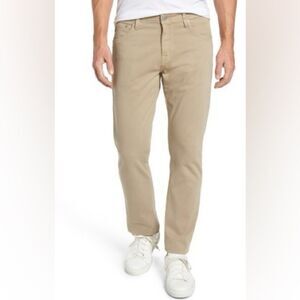 AG Men's Pants The Ives Slim Fit in Tan Size 36 Designer Casual Chino